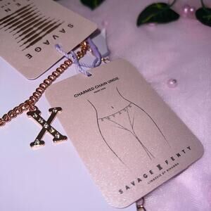 Savage x fenty rose gold  underwear chain